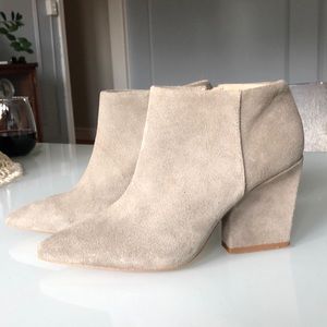Zara Gray Suede Booties